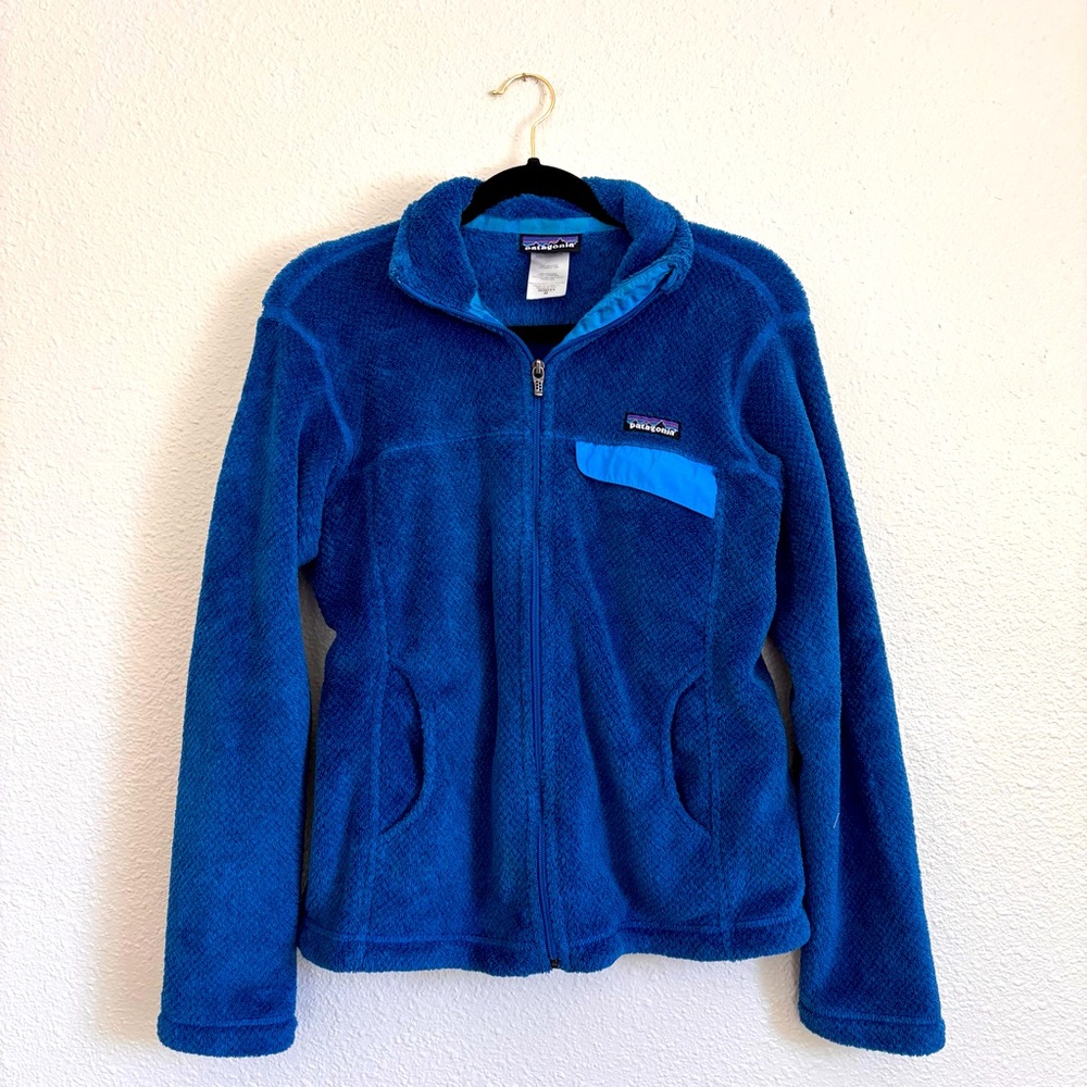 Women’s Deep Blue Patagonia Re-Tool Full Zip Fleece Jacket